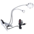 thumbnail image 2 of Clip Lampe de Bureau, Lampe de Lecture USB Alimenté Surbrillance LED Double Tête 10 Vitesses Réglables pour la Chambre à Coucher, 2 of 8