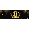 thumbnail image 4 of Glamorous 21st Birthday Banner with Crown Theme Party Backdrop Background Decorations for Photography Props Birthday Party Celebrations Balloon Decors, 4 of 4