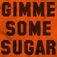 thumbnail image 2 of Gimme Some Sugar Flirty Cute Gym Unisex Plus Fleece Graphic Hoodie Brisco Brands 2X, 2 of 5