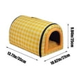 thumbnail image 3 of Cat Bed For Indoor Cats Foldable Cat Cave Anti-Slip & Water-Resistant Bottom Cat Houses For Indoor Cats Or Small Dogs Kitten Tent Rabbit Bed 2 In 1 Pet Bed, 3 of 5
