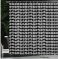 thumbnail image 4 of Ambesonne Abstract Geometry Shower Curtain, Swirls Lines Art, 69"Wx75"L, Charcoal Grey and White, 4 of 5