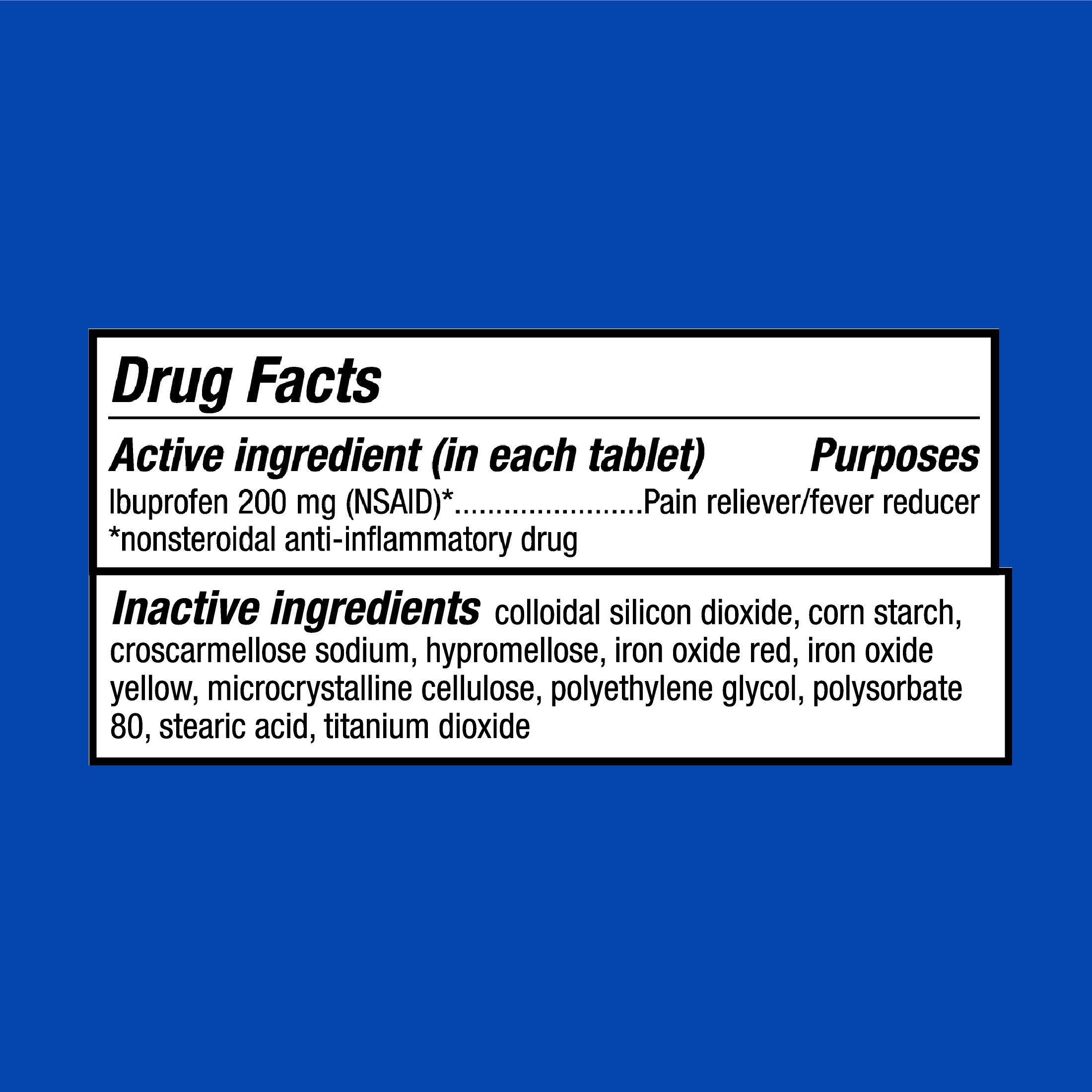 Tabletas de Ibuprofeno para el Dolor y la Fiebre, 200 mg, 40 unidades, comparables al ingrediente activo de Advil 8
