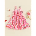 thumbnail image 4 of Bagilaanoe Toddler Baby Girl Summer Dress Print Sleeveless A-line Dresses 1T 2T 3T 4T 5T 6T Kids Casual Swing Sundress, 4 of 7