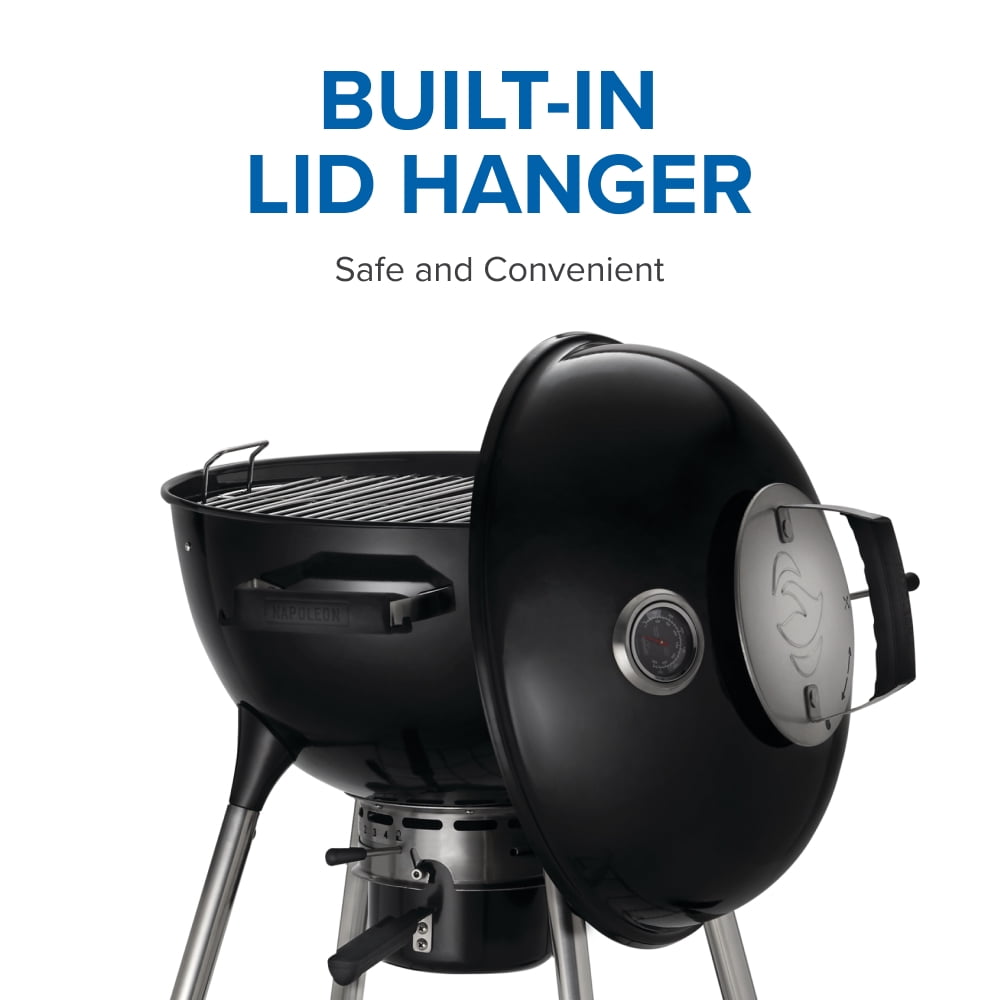 NAPOLEON 18 in. Kettle Charcoal Grill in Black