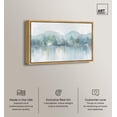 thumbnail image 2 of Reflective Blue Calm II Canvas Coastal Abstracts by Art Remedy, Gold Frame, 54" x 36", 2 of 7