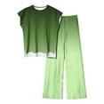 thumbnail image 1 of Blouses pour Femmes Mode Décontractée Sans Manches devant Dos Court Ensemble Haut et Pantalon, 1 of 1