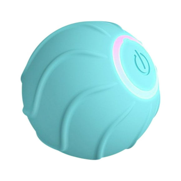 Juguete interactivo de bola rodante para mascotas | Bola inteligente automática de movimiento automático | Perros y gatos | Caucho TPR | Movimiento aleatorio | Evitación de obstáculos | USB
