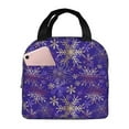 thumbnail image 1 of Disketp blue purple Snowflake Bolsa Térmica para Almuerzo para Hombre y Mujer, Ideal para Trabajo, Senderismo y Picnic, 1 of 8