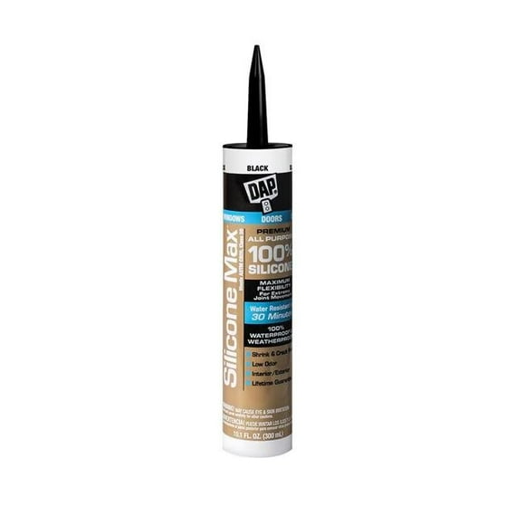 Dap Scellant Max en Silicone 10,1 oz, Noir