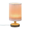 thumbnail image 2 of Bedside Desk Lamp LED Light Pink Table Nightstand Lamps Warm Light Fabric Lampshade for Home Bedroom Office Living Room Decor, 2 of 7