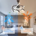 thumbnail image 6 of Oaks Aura 24" DIY Shape Adjustable Ceiling Fan with Lights Remote&APP Control 3-Color Changing 6-Speed, 6 of 9