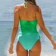 thumbnail image 2 of VJATTWR Maillots de Bain Femmes Tankini Mes Articles Maillots de Bain Femmes Tankini 2 Pcs Maillot de Bain Normal Dos Nu 2 Pcs Imprimé Réglable Imprimé Multicolore Rembourré à Bretelles Maillots de Bain Vacances Tenue de Plage, 2 of 5