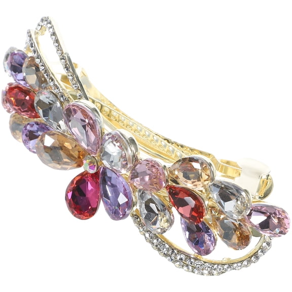 MLINS Hair Clip Women Rhinestone Hair Clip Fashionable Hairpin Elegant Hair Accessory for Wedding Birthday Prom
