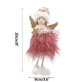 thumbnail image 2 of Colgante navideño de muñeco de ángel de peluche para niñas, 2 of 2