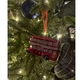 thumbnail image 6 of Northlight Double Decker Bus Glass Christmas Ornament - 3.75" - Silver and Red, 6 of 6