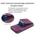 thumbnail image 2 of Nalacover Crossbody Wallet Case for iPhone 14 Pro Max, Back Card Slots Magnetic Button Cover with Adjustable Shoulder Strap Lanyard Kickstand Soft TPU Elegant PU Leather Shockproof Case,Purple, 2 of 6