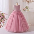 thumbnail image 6 of Girls Dresses Holiday Starry Sequin Evening Party Gown Elegant Beach Essentials for Girl Size 11-12T, 6 of 9