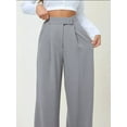 thumbnail image 2 of High Waist Elastic Crepe Palazzo Pants, 2 of 7