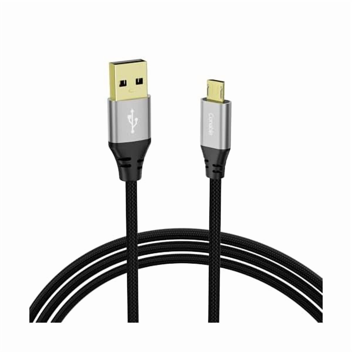 Ienza 6FT Kindle Charger Cable Bundle | Includes Micro USB & USB-C Cable + AC Block | For ALL Kindle Models