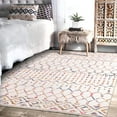 thumbnail image 3 of ZACOO Area Rug 5x7 Vintage Moroccan Machine Washable Rug Indoor Foldable Accent Rug for Living Room Bedroom Dining Room Low Pile Rug, Multi, 3 of 9