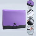 thumbnail image 1 of Nvzi Organizador de archivos en acordeón, carpeta expandible de 13 bolsillos, carpeta expandible portátil en acordeón, tamaño carta/A4, color morado, 1 of 3