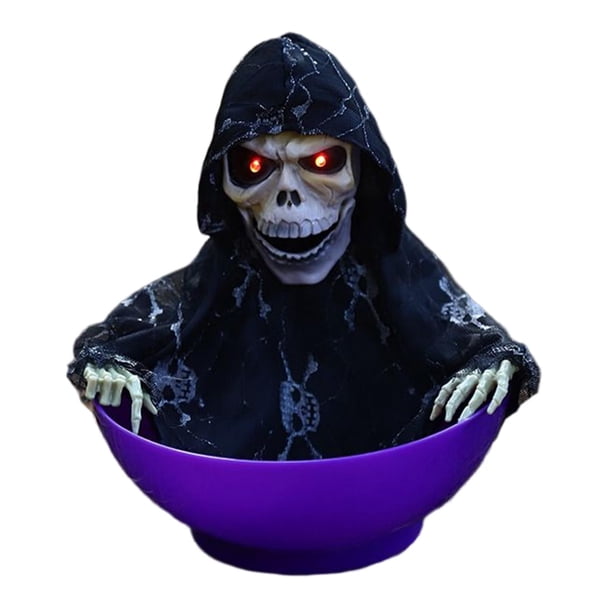 Plato de frutas, ingenioso, decorativo, divertido y terrorífico, luminoso, para Halloween. EstiloE