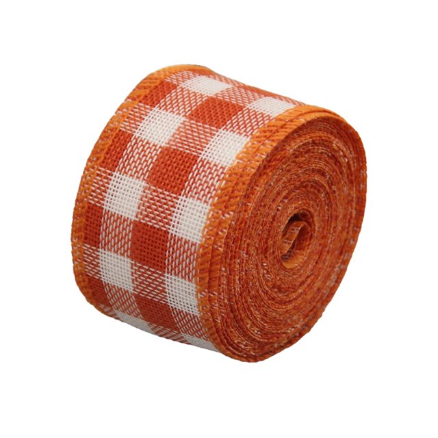 Billuyoard Cinta de Navidad Decoración de fiesta portátil Decoraciones de casa a cuadros clásicas Accesorios decorativos exquisitos para celebración Artesanía 9 Ancho 5cm Billuyoard HA060431-23