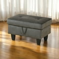 thumbnail image 7 of JESTOP 28.5" Ottoman with Storage, Fabric Ottoman Foot Rest Stool, Rectangle Upholstered Footstool, Storage Bench, 7 of 7