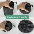 thumbnail image 4 of Car trash can, car trash can, small car trash can, foldable car trash can, portable car trash can, universal waterproof, suitable for car travel, black, 4 of 5