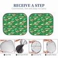 thumbnail image 6 of Haiem Leopard Print Car Windshield Sun Shade (2 Pieces) Foldable Windshield Sun Shade Car Accessories for Truck SUV Pickup-Small, 6 of 7