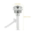 thumbnail image 3 of 9Pcs Toilet Tank Button for Home Use Silver Color High Hardness, 3 of 8