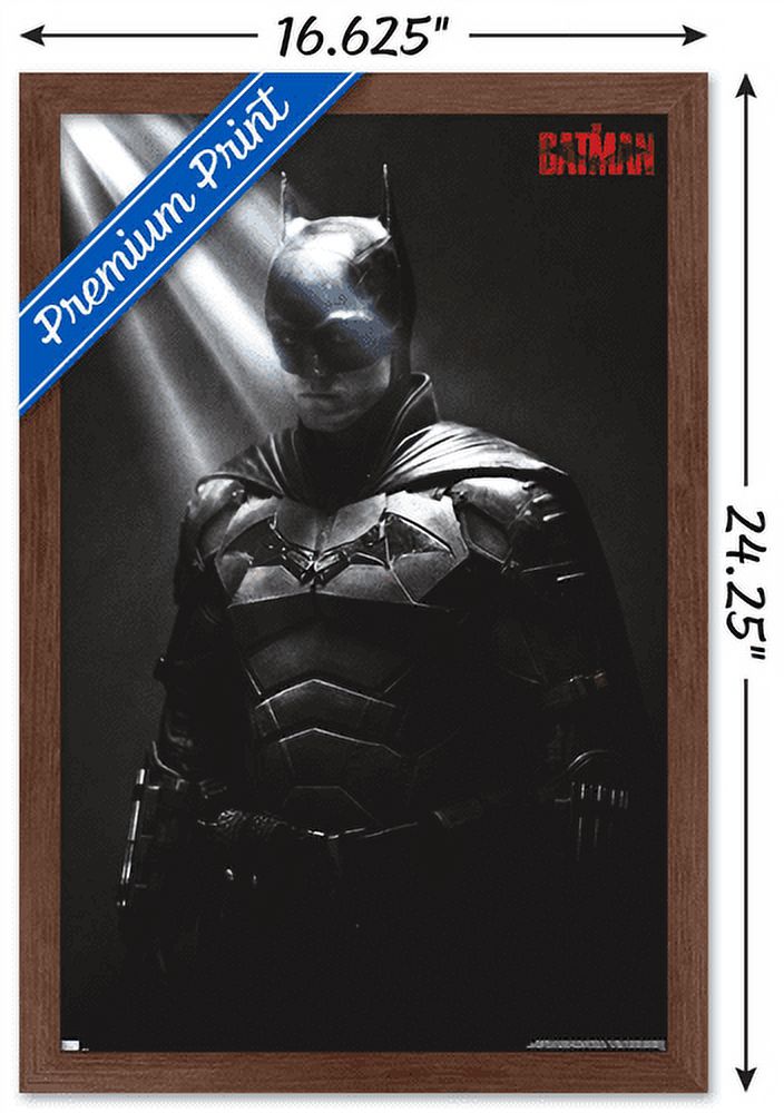 DC Comics Movie The Batman - The Batman Wall Poster, 14.725" x 22.375", Framed