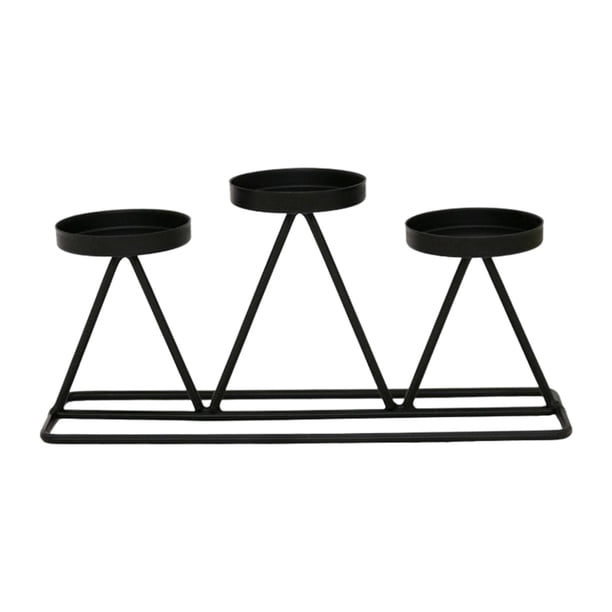 Porta vela Candelabro moderno candelabro decorativo candelabro de luz de té candelabro de Metal para el hogar sala de estar decoración del banquete de boda Fanmusic Porta vela