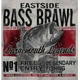 thumbnail image 2 of Bass Brawl Fishing Funny Fisherman Men's Graphic T Shirt Tees Brisco Brands S, 2 of 4
