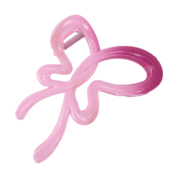 1 Pc Fashion Gradient Color Bow Hair Clips for Women 4.13"x2.95"x1.97" Purple