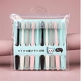 thumbnail image 2 of Juego de 10 cepillos de dientes para adultos, cepillos de dientes suaves, estuche de viaje, limpieza profunda para el cuidado bucal., 2 of 5