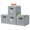 Grey, variant on DECOMOMO Fabric Storage Bin | Cube Storage Bin | Closet Organizers | Set of 6, Beige