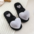 thumbnail image 4 of Puntoco Women'S Shoes Clearance,Women'S Flat Shoes Fuzzy Slippers Love Plush Cozy Furry Slides Soft Warm House Shoes Gray, 4 of 4