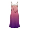 thumbnail image 4 of Haivin Women's gradient Summer Dress Sexy V Neck Maxi Dresses Sleeveless Boho Floral Print Beach Dress with Backless Long Sundress, 4 of 8
