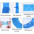 thumbnail image 4 of Elastic Bandage Wrap, Self Adhesive Bandage Wrap, 10pcs Multifunctional Self Adhesive Wrap Bandage Finger Protection Elastic Cohesive Bandage 0.98 X 78.74in(Blue), 4 of 8