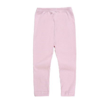 

Toddler Baby Girls Solid Pattern Pants Leggings Stretchy Trousers Bottoms