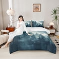 thumbnail image 4 of Feelyou Nature Scenery Teen Full Size Comforter Sets, Jungle Pine Tree Bedding Sets, 3pcs, 4 of 8