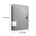 thumbnail image 2 of YIMWNYI A4 4-Hole Punch Binder, Durable File Folder with Buckle, Holds 220 Sheets, Easy to Organize and Store Documents, Papers, Magazines, and More, 2 of 4