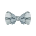 thumbnail image 1 of Corbatas de moño sólido preatadas para hombres INSPIRE CHIC para bodas elegantes, tamaño único, gris, 1 of 4
