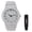 Silver, variant on Men's Fully Iced Out Diamond Watch with Adjustable Sizing, Bling Dial, Luxury Timepiece - Silver Finish