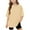 Beige, variant on AUNVITO Girls Short Sleeve T shirt Kids Summer Oversized Solid Crew Neck Tops Casual Basic Tee 5-14Years