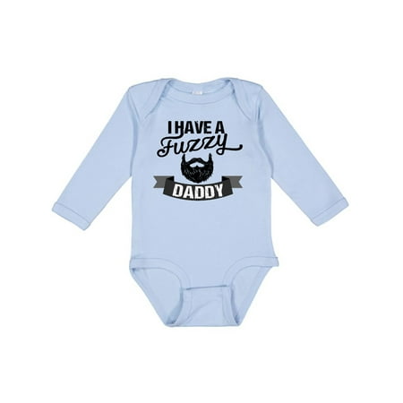 

Inktastic I Have a Fuzzy Daddy Beard Gift Baby Boy or Baby Girl Long Sleeve Bodysuit