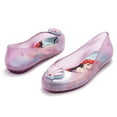 thumbnail image 7 of Mini Melissa Girls Sweet Love And Disney Princess Bb Ariel Little Mermaid Flats, Pink,3 M US, 7 of 7