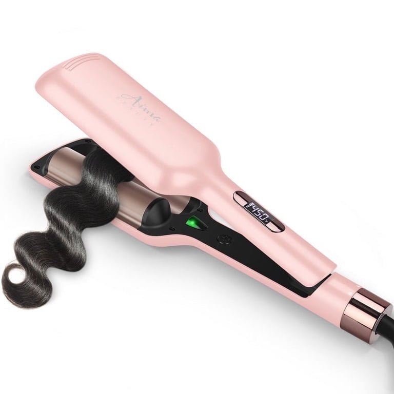 Aima Beauty 1.25-Inch Twin Barrel Hair Crimper, Pink photo 1