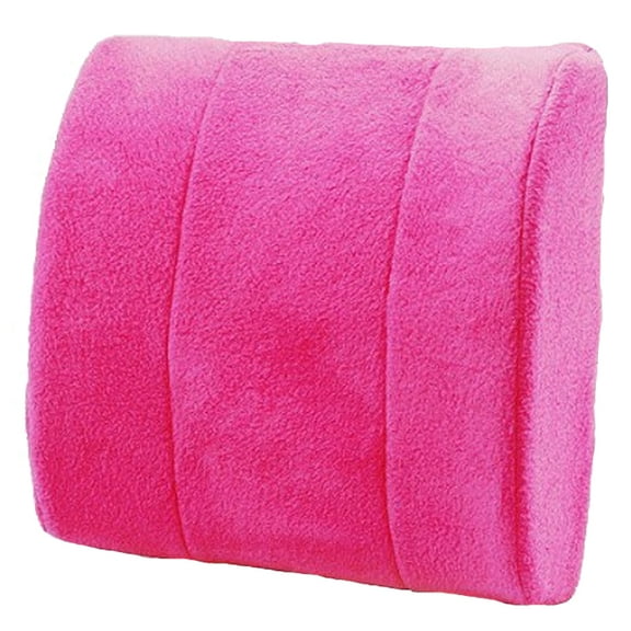 Fine Life Battery-Powered Back Massage Pillow Cushion, Pink